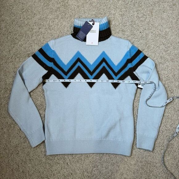 PERFECT MOMENT Alpine intarsia merino wool turtleneck sweater NEW WITH TAGS XS - Picture 6 of 6